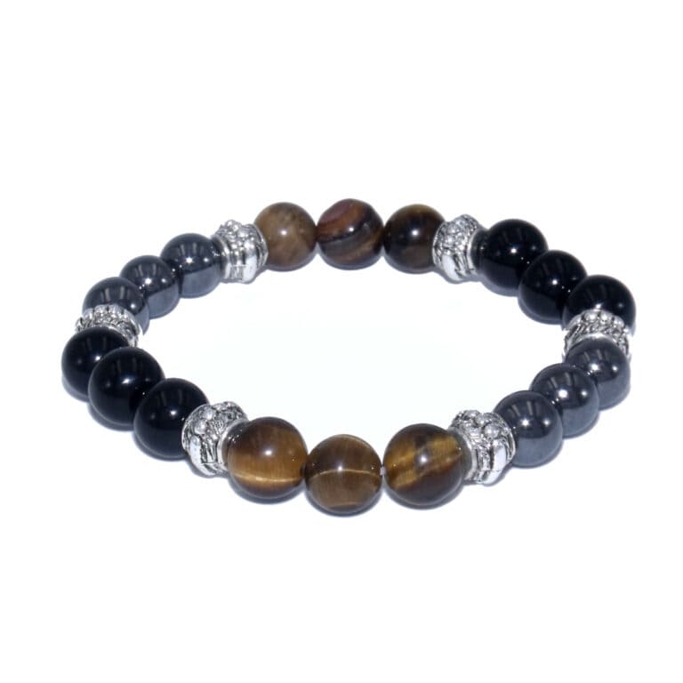 Bracelet De Protection Et De Gu Rison En Pierres Naturelles Triple