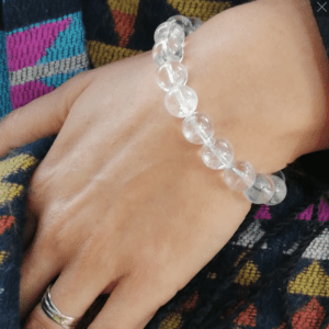 Bracelet tibétain en cristal de roche – Bracelet mala