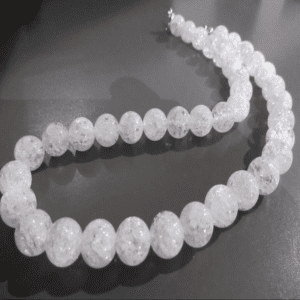 collier cristal de roche boules