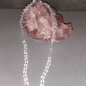 collier cristal de roche boules