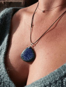 Pendentif lapis lazuli goutte