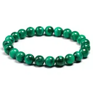 Bracelet Pierre Anti Douleur en Malachite AAA – Arthrose – Douleurs Cervicales – Rhumatisme – Douleurs Articulaires – Mal de Dos