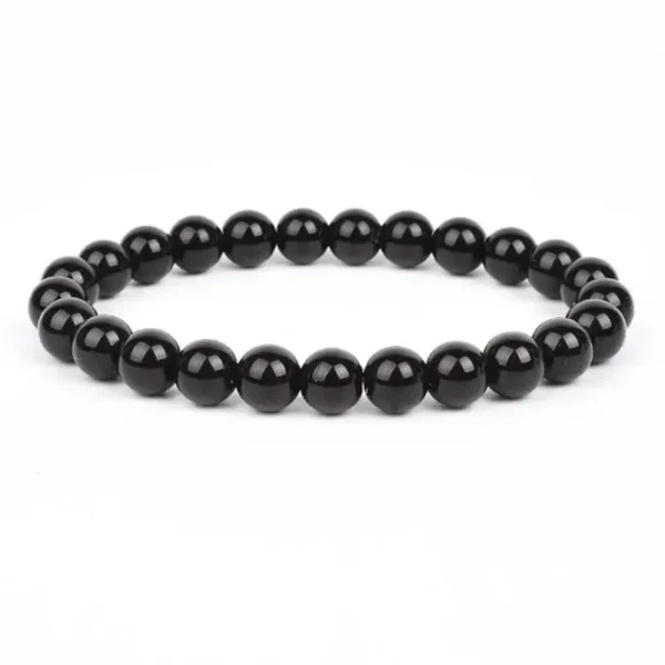 bracelet obsidienne noire homme et femme